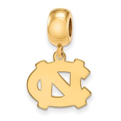 University of North Carolina Bead Charm Small Dangle Gold-plated Silver GP031UNC, MPN: GP031UNC, 88…