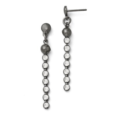 Leslie&#39;s Rhodium-plated Diamond-cut Post Dangle Earrings - Sterling Silver HB-QLE179, MPN: QLE179, …