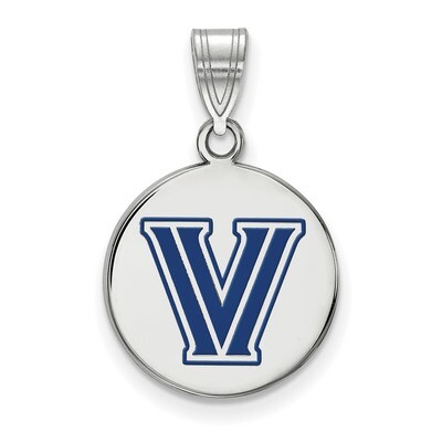 Villanova University Medium Enamel Disc Pendant Sterling Silver SS024VIL, MPN: SS024VIL, 8867747647…