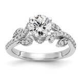 Si1/Si2, G H I, Semi-Mount Engagement Ring 14k White Gold Lab Grown Diamond RM2622E-075-7WLG, MPN: …