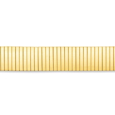 17-22mm Thin Flexo Satin Expansion Watch Band Gold-tone BA287, MPN: BA287, 886774146195