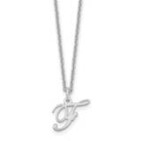 Letter F Initial Necklace 14k White Gold XNA756W/F, MPN: XNA756W/F, 196904082171