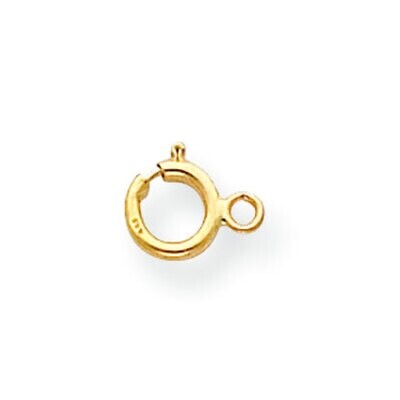Spring Ring with Flat Ring Clasp 10k Yellow Gold 1Y1715, MPN: 1Y1715,