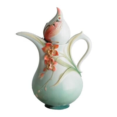 Franz Porcelain Sahara Butterfly Coffee Pot FZ00880, MPN: FZ00880,