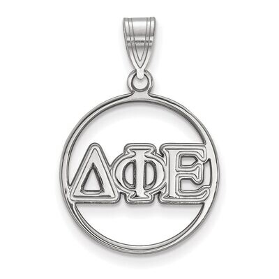 Delta Phi Epsilon Small Circle Pendant Sterling Silver SS011DPH, MPN: SS011DPH, 886774600918