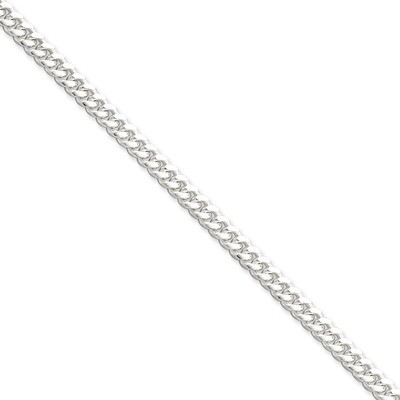 18 Inch 5mm Domed Curb Chain Sterling Silver QRC150-18, MPN: QRC150-18, 883957256061