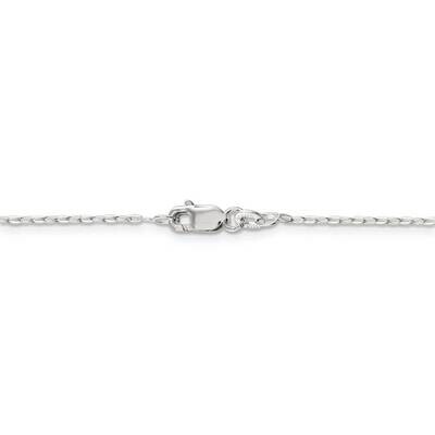 30 Inch 1.4mm Beveled Oval Cable Chain Sterling Silver QPE44-30, MPN: QPE44-30, 886774124193