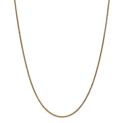 1.4mm Diamond-Cut Spiga Chain 22 Inch 14k Gold PEN64-22, MPN: PEN64-22, 883957169934