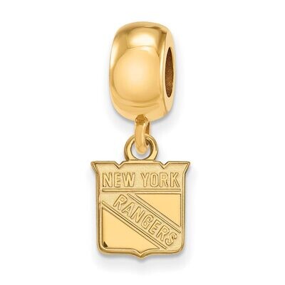 New York Rangers Bead Charm x-Small Dangle Gold-plated Silver GP018RNG, MPN: GP018RNG, 886774922768