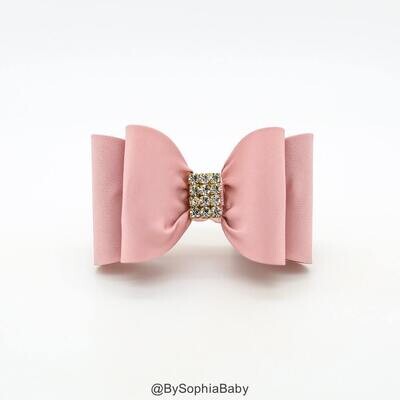 Pale Pink Baby Bow Pale Pink Bow Hair Clip Bow Hair Clip Toddler Gold Hair Clip Girls Bow Hair Clip…