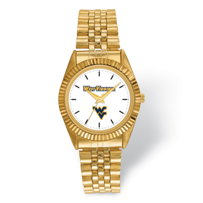 West Virginia University Pro Gold-tone Mens Watch WVU166, MPN: WVU166, 191101125379