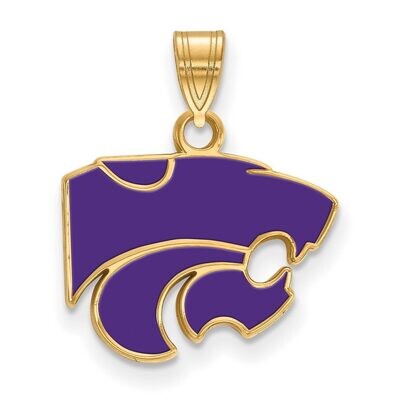 Kansas State University Small Enamel Pendant Gold-plated Silver GP031KSU, MPN: GP031KSU, 8867749343…