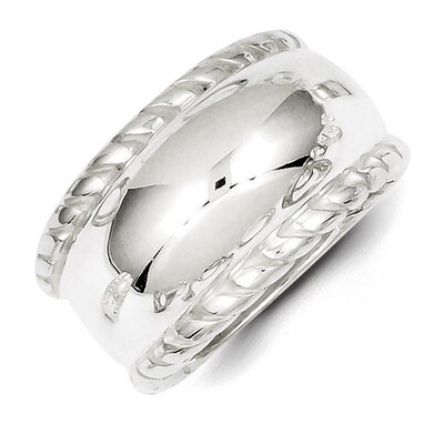 Twisted Dome Stacked Ring Sterling Silver QR510, MPN: QR510, 883957252582