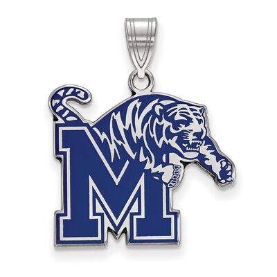 University of Memphis Large Enamel Pendant Sterling Silver SS019UMP, MPN: SS019UMP, 886774711119