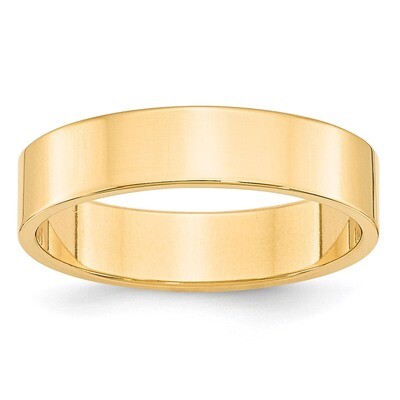 5mm Lightweight Flat Band 14k Yellow Gold FLL050 Engravable, MPN: FLL050, 886774481722