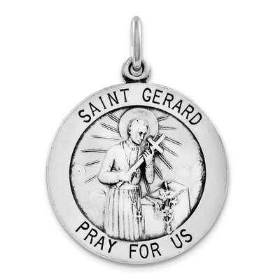 Saint Gerard Medal Sterling Silver QC3589, MPN: QC3589, 883957488394