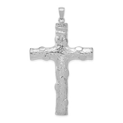 2-D Polished Large Nugget Cross Charm 14k White Gold K5459W, MPN: K5459W, 637218178070