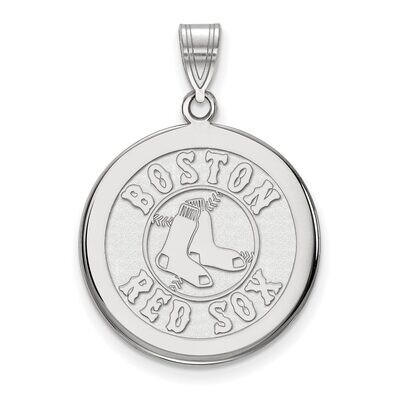 Boston Red Sox Large Disc Pendant 14k White Gold 4W041RSO, MPN: 4W041RSO, 886774847924