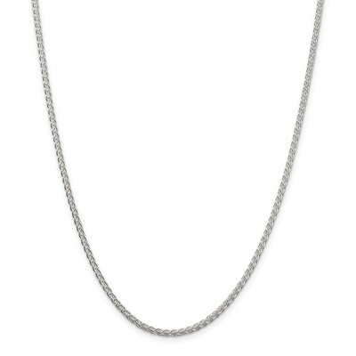 30 Inch 2.5mm Round Spiga Chain Sterling Silver QSP060-30, MPN: QSP060-30, 886774125770