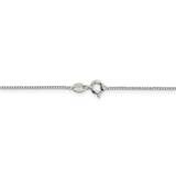 26 Inch 1mm Round Box Chain Sterling Silver QHX019-26, MPN: QHX019-26, 886774121123