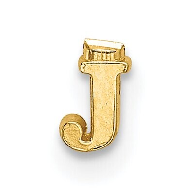 Casted Letter J 14k Yellow Gold YG2219J, MPN: YG2219J,