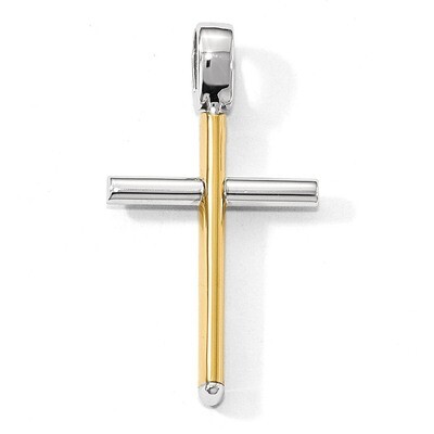 Leslie&#39;s Cross Pendant 14k Two-tone Gold Polished HB-LF866, MPN: LF866, 196904089378