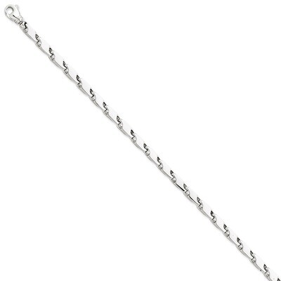 4.75mm Polished Fancy Link Chain 8 Inch 14k White Gold WLK713-8, MPN: WLK713-8, 886774405803