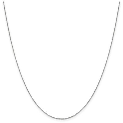 Leslie&#39;s 22 Inch 1.1 mm Flat Cable Chain 14k White Gold HB-1628-22, MPN: 1628-22, 191101741685