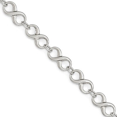 Leslie&#39;s Bracelet 7 Inch 14k White Gold Polished HB-LF535-7, MPN: LF535-7, 191101472893