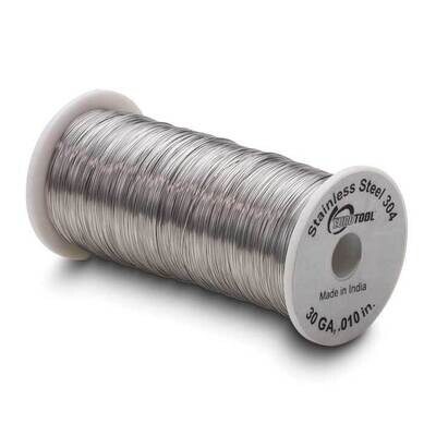 Binding Wire 304 30 Gauge 0.010 inch Diam 1965 Feet Spool Stainless Steel JT5300/30, MPN: JT5300/30…