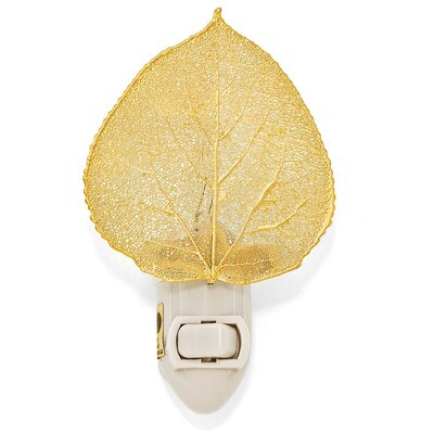 24k Gold Dipped Aspen Leaf Nightlight GM13084, MPN: GM13084, 810391011123