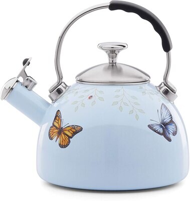 Lenox Butterfly Meadow Kitchen Tea Kettle Blue 888256, MPN: 888256,