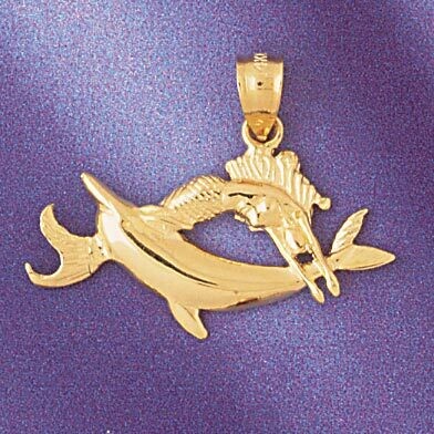 Dazzlers Jewelry Pisces Fishes Zodiac Pendant Necklace Charm Bracelet in Yellow, White or Rose Gold…