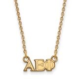 Alpha Epsilon Phi Extra Small Pendant with 18 Inch Chain Gold-plated Silver GP006AEP-18, MPN: GP006…