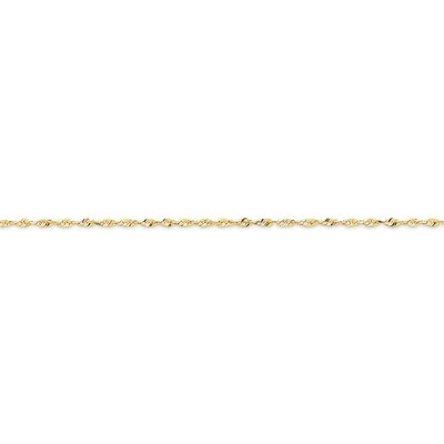 1.5mm Diamond-cut Extra-Lite Rope Chain 24 Inch 10k Gold 10EX012-24, MPN: 10EX012-24, 886774396132