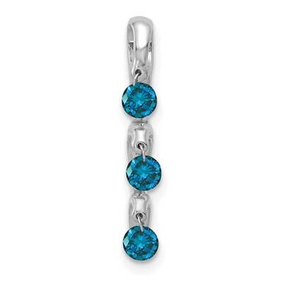 1/3Ct. Blue Diamond Slide Pendant 14k White Gold PM4803-BD-033-WA, MPN: PM4803-BD-033-WA, 883957756…