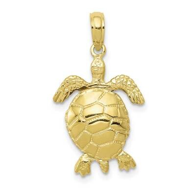 3-D Moveable Turtle Pendant 10k Gold 10C2545, MPN: 10C2545,
