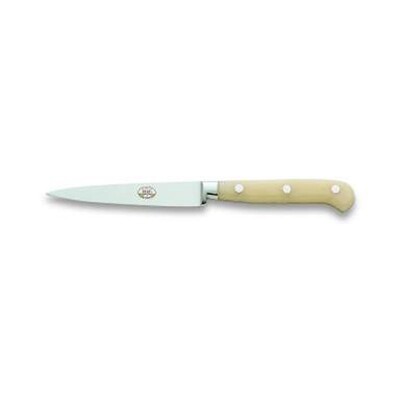 Berti Straight Paring Knife White Lucite Handle 905