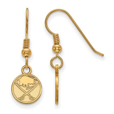 Buffalo Sabres x-Small Dangle Earring Wire Gold-plated Silver GP005SAB, MPN: GP005SAB, 886774901251