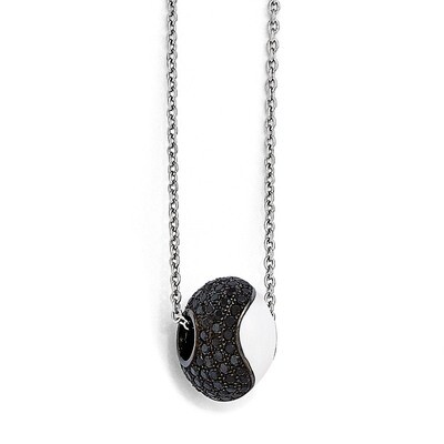 Necklace Sterling Silver &amp; Cubic Zirconia QMP397-18, MPN: QMP397-18, 883957056371