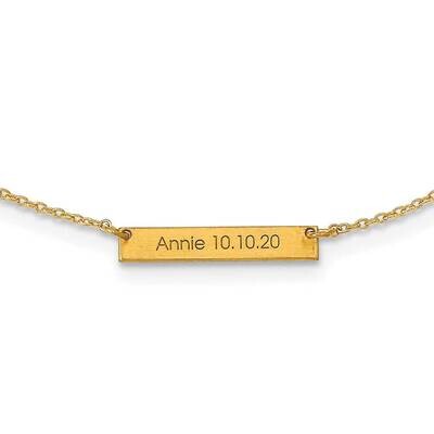 1 Station Necklace 14k Gold Brushed XNA1176/1Y, MPN: XNA1176/1Y,