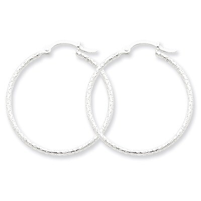 30mm Hoop Earrings Sterling Silver QE4639, MPN: QE4639, 883957932507