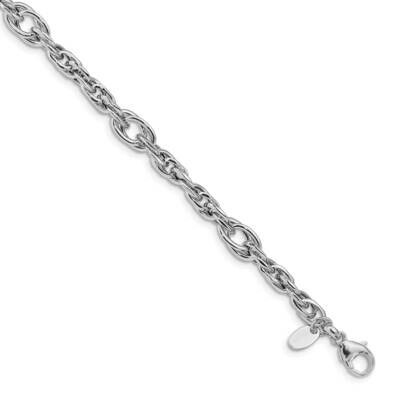 Leslie&#39;s Polished Link Bracelet 14k White Gold HB-LF1396-7.5, MPN: LF1396-7.5, 191101745072