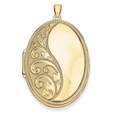 Oval Heavy Weight Locket 14k Yellow Gold XL216, MPN: XL216, 886774127774