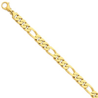9.2mm Polished Fancy Link Chain 20 Inch 14k Gold LK460-20, MPN: LK460-20, 191101652134