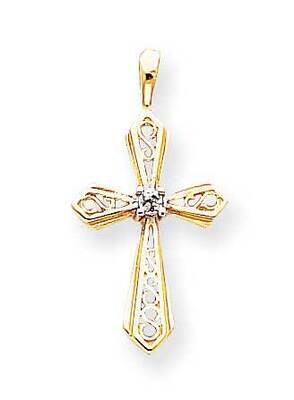 AAA Diamond Cross Pendant 14k Gold XP763AAA, MPN: XP763AAA, 883957232454