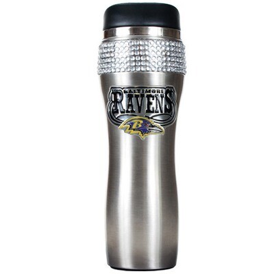 Ravens Silver Jeweled 14oz Stainless Tumbler GC3962, MPN: GC3962, 89006495652