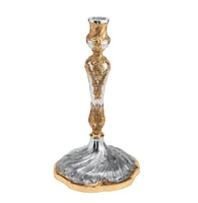 Ercuis Regence Candlestick 11 Inch Sterling Silver Gold Accents F306006301, MPN: F306006301, 801480…