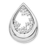 1/2Ct. Diamond Fancy Teardrop Pendant 14k White Gold PM4387-050-WA, MPN: PM4387-050-WA, 883957670669