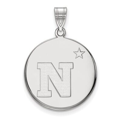 Navy Large Disc Pendant Sterling Silver SS012USN, MPN: SS012USN, 886774702353